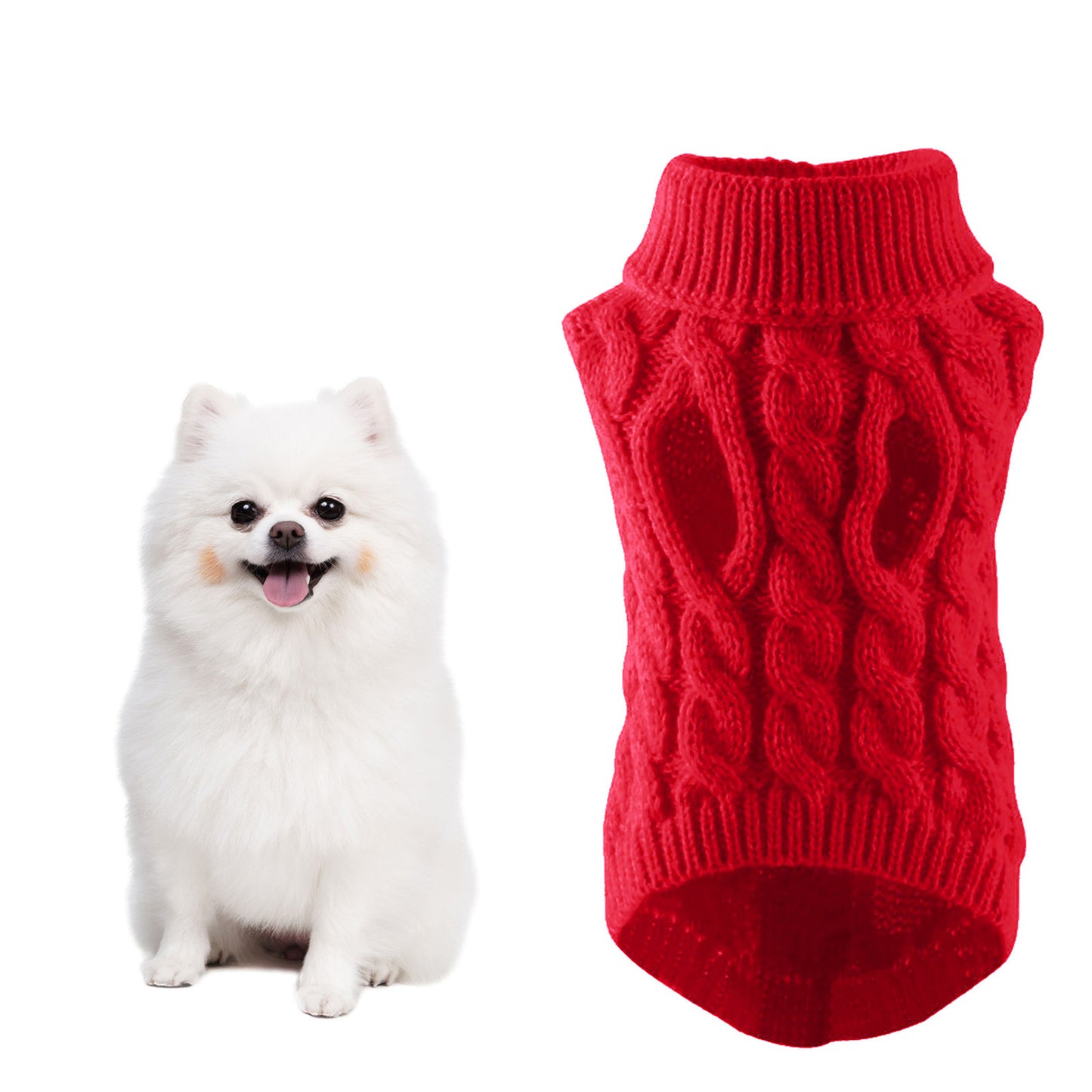 Warm Dog Sweater Jacket For Winter