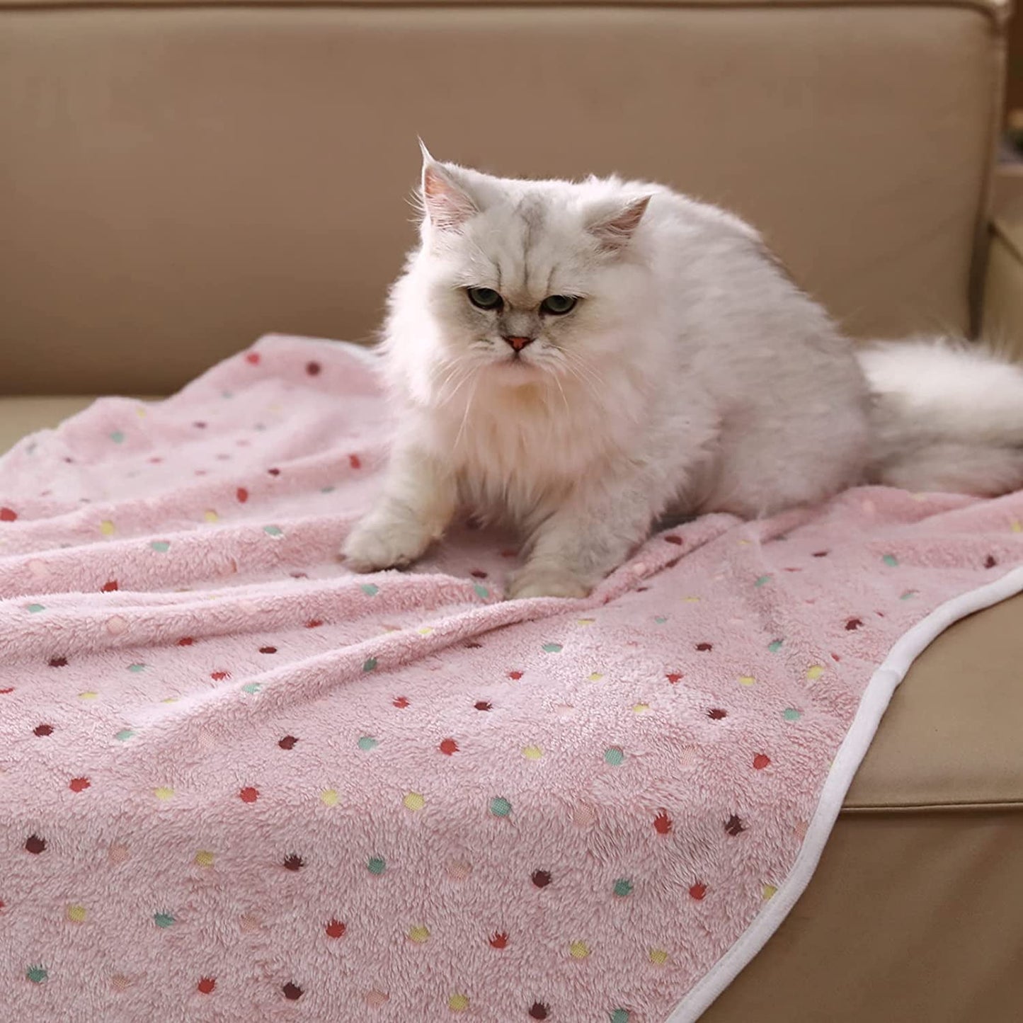 1 Pack 3 Soft Pet Dog Blanket Small Dog Cat Warm Blanket Sleep Mat