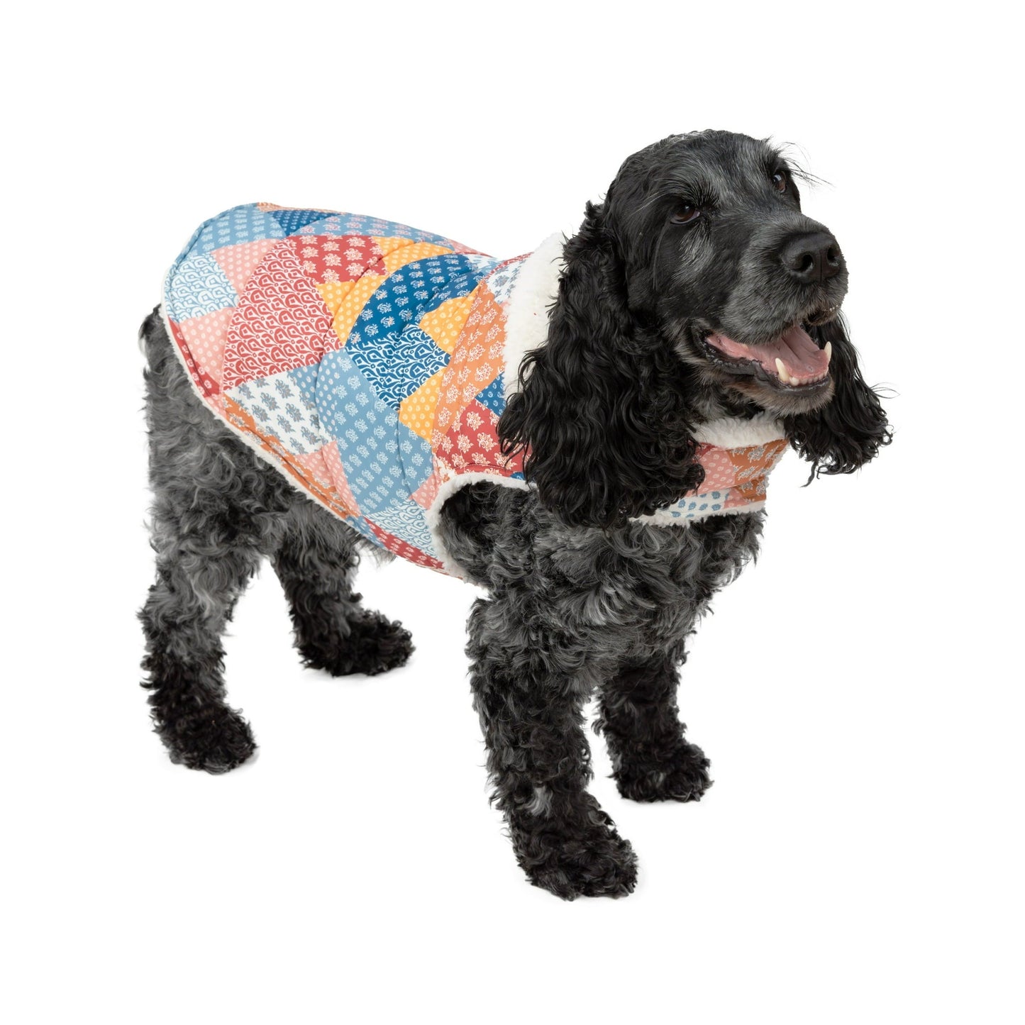Plaid Quilted Multi-Color Dog Jacket