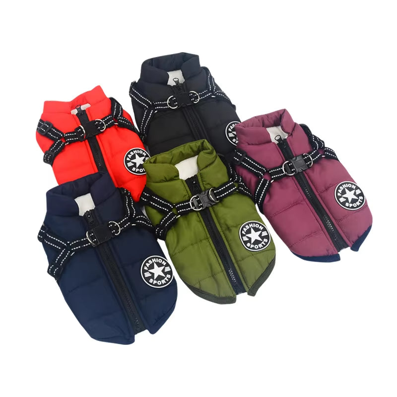 Waterproof Winter Pet Dog Coat Pet Clothes Puppy Outfit Vest Warm Dog Clothes