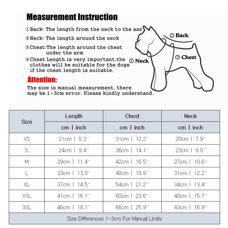 Windproof Dog Costume Cute Autumn Snow Winter Soft Warm Pet Coat