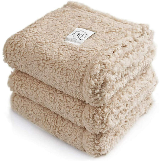 1 Pack 3 Calming Premium Fleece Pet Blankets For Dog Cats