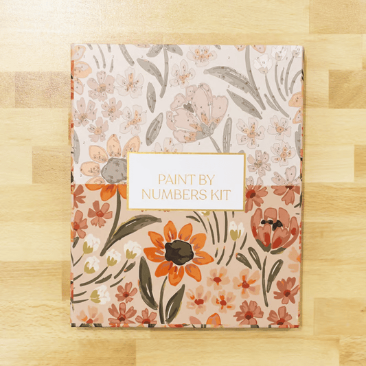 Beginner Friendly Craft Floral Paint By Number Canvas Kit