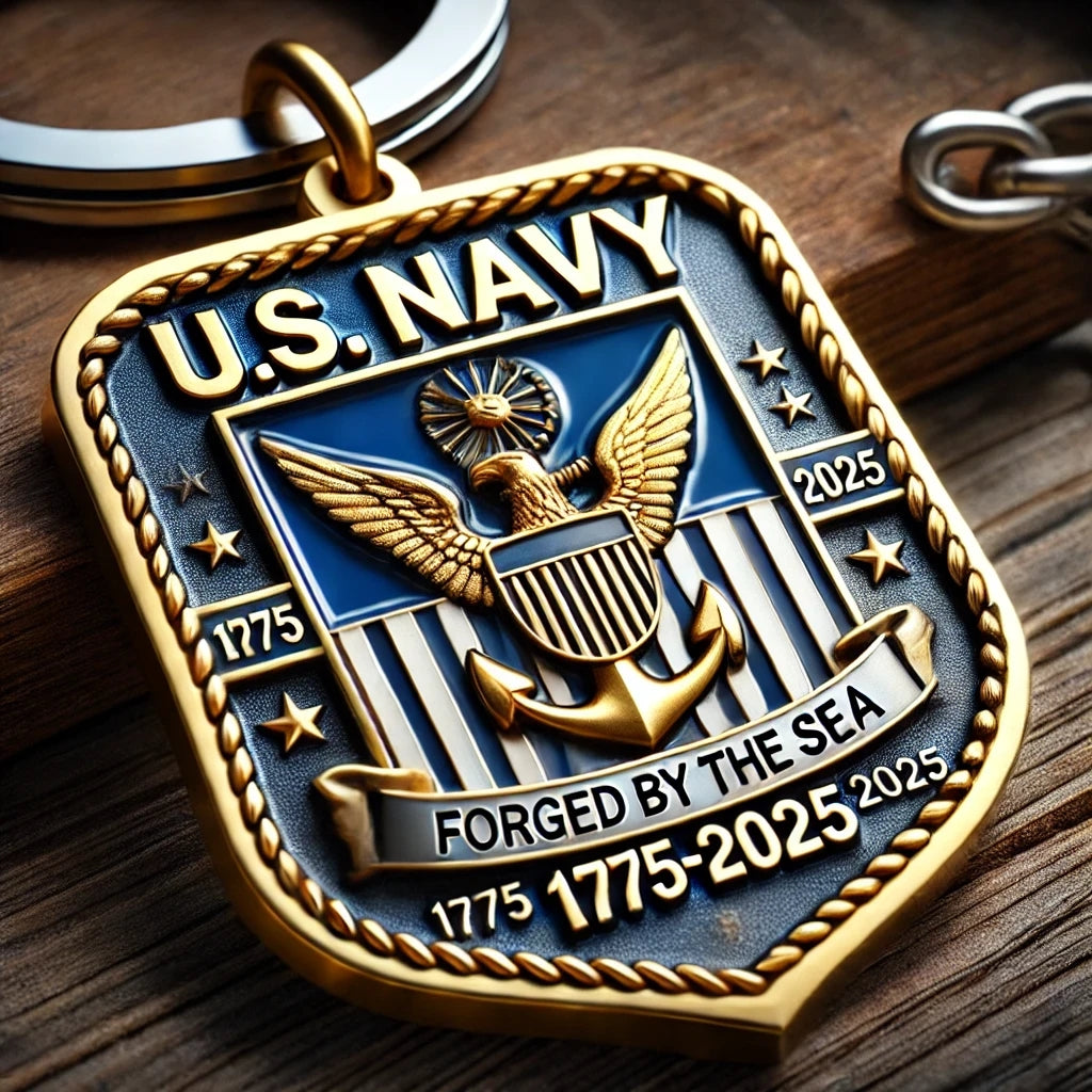 250th Anniversary Military Commemorative Keychain