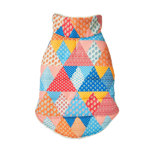Plaid Quilted  Multi-Color Dog Jacket