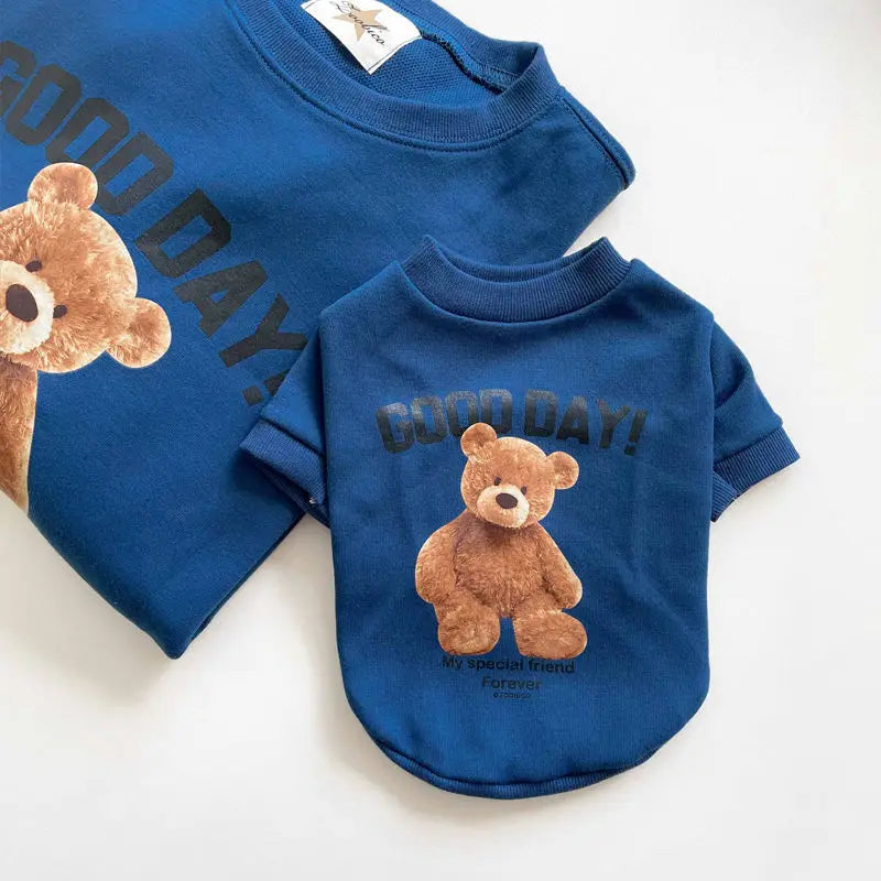 Dog Clothes for Small Medium Dogs Cute Bear Pattern Pet Cat Vest Poodle