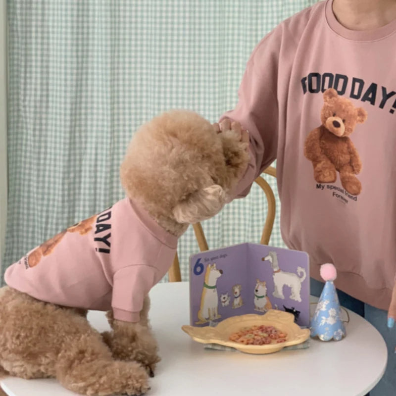 Dog Clothes for Small Medium Dogs Cute Bear Pattern Pet Cat Vest Poodle